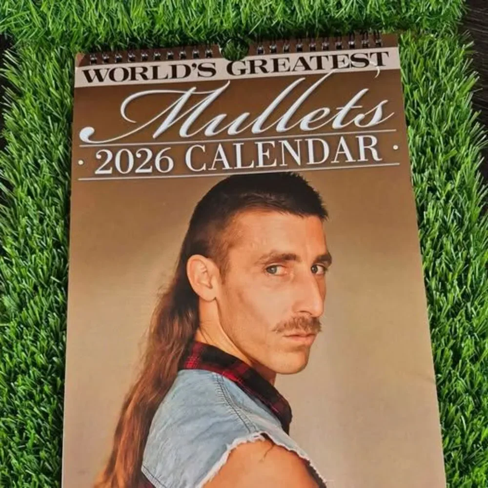 'World's Greatest Mullets' 2026 Calendar - New